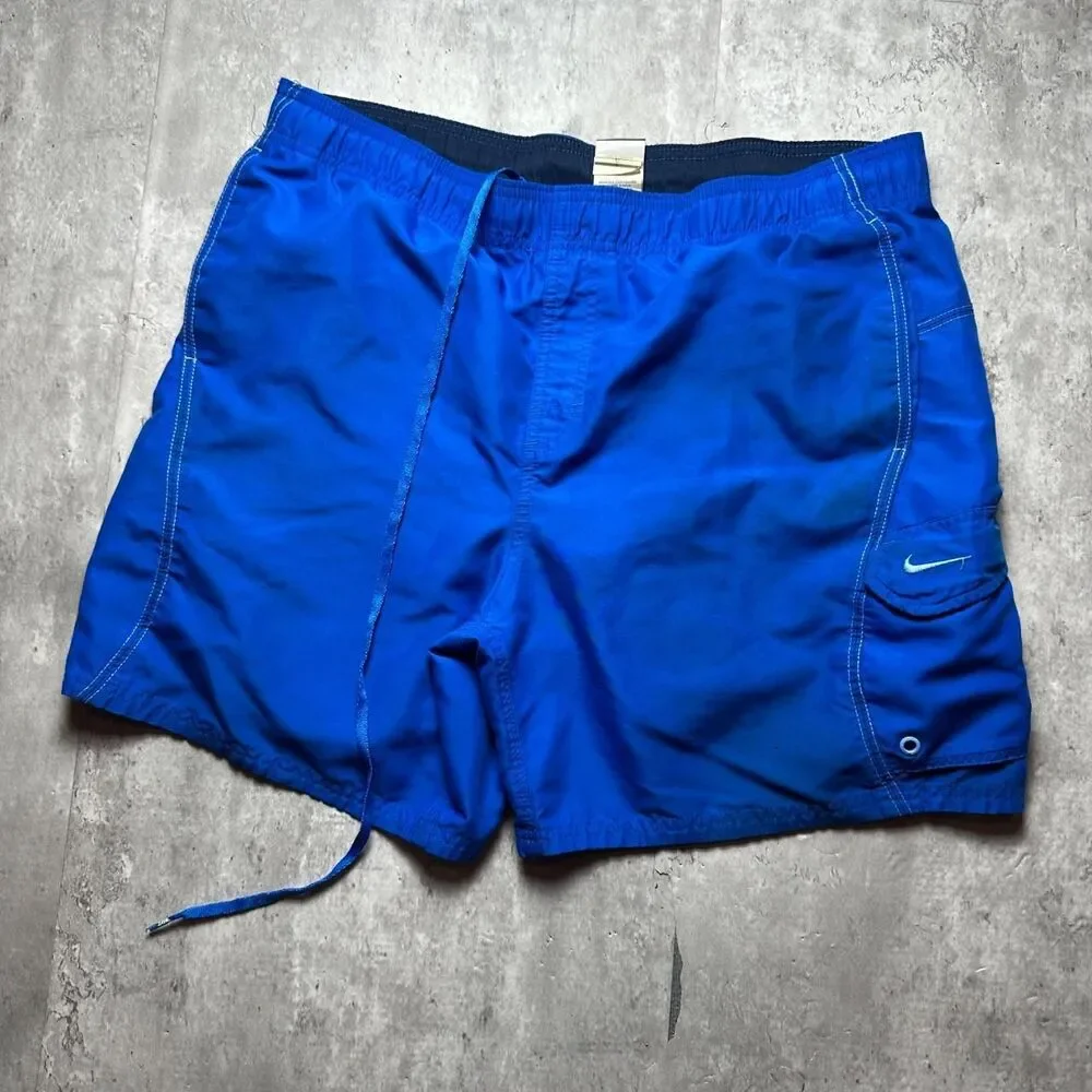 Nike Men's Blue Swim-briefs-shorts